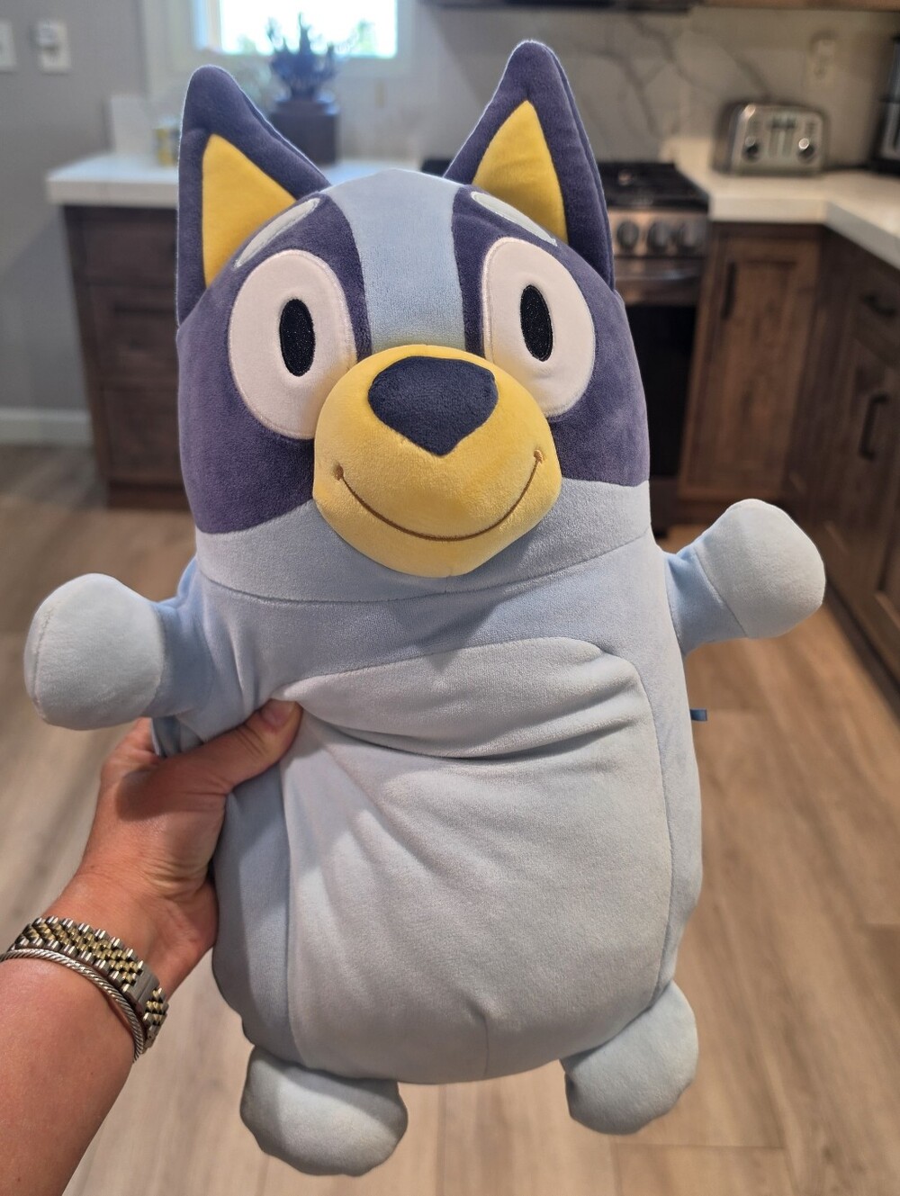 Bluey HugMees Large Plush Stuffed Animal Jazwares Squishmallows Blue Dog